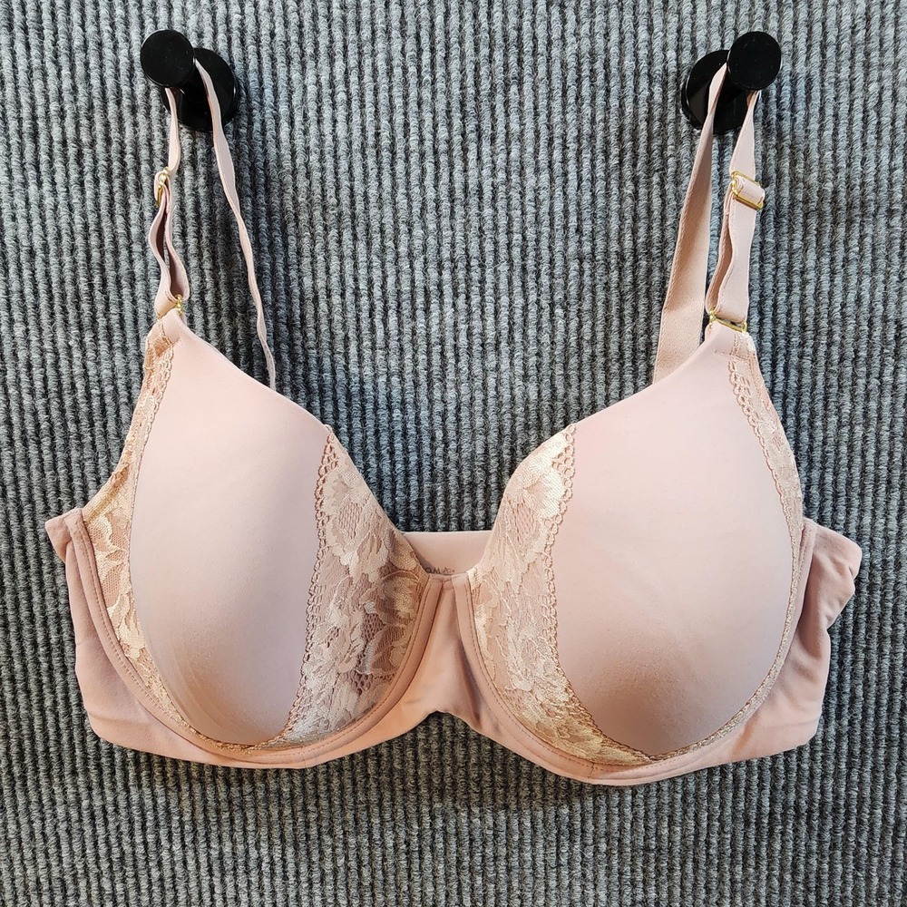 Soma Bra Womens 38DDD Beige Embraceable‎ Perfect Coverage Lace T-Shirt Underwire